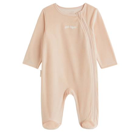 Lot de 2 pyjamas bébé en velours ouverture zippée Rose 4 - vertbaudet enfant 