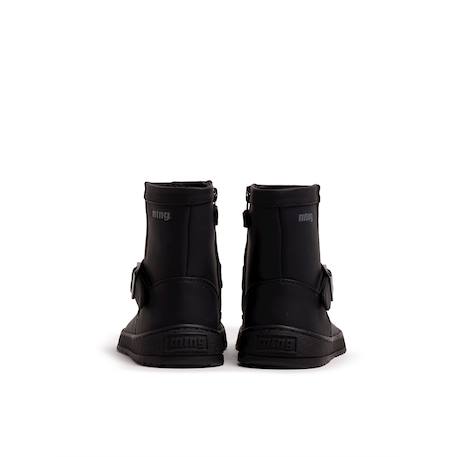 Bottines filles synthétique fermeture éclair barefoot Black+Brown+Moka 5 - vertbaudet enfant 