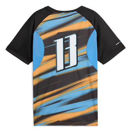 Maillot de football mixte om faster Bleu+Bleu orange 7 - vertbaudet enfant 