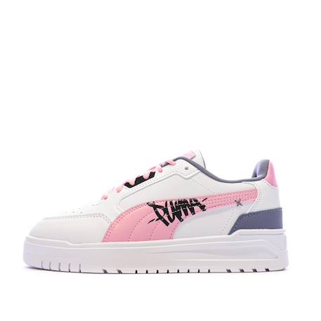 Baskets fille shuffle downtown Blanc 2 - vertbaudet enfant 