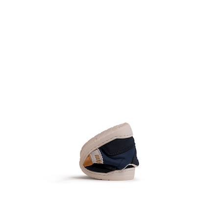 Sneakers garçon synthétique fermeture adhésive barefoot Blanc_marine+Kaky+Marine_orange 13 - vertbaudet enfant 