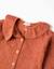 Cardigan en maille ajourée avec col à volants Marron 3 - vertbaudet enfant 