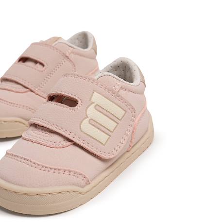Sneakers filles synthétique fermeture adhésive barefoot Beige uni 6 - vertbaudet enfant 