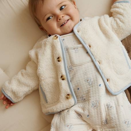 Veste bébé en sherpa voix lactée Ecru 5 - vertbaudet enfant 