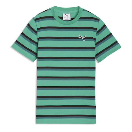 T-shirt garçon ess elevated striped Noir+Vert 5 - vertbaudet enfant 