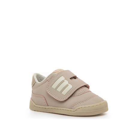 Sneakers filles synthétique fermeture adhésive barefoot Beige uni 2 - vertbaudet enfant 