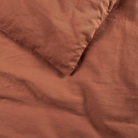 Housse de couette 1 personne pur coton bio Blanc+Bleu nuit+Ecru+Eucalyptus+Gris tourterelle+Rose nude+Terracotta 40 - vertbaudet enfant 