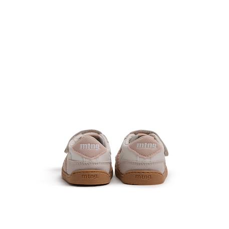 Sneakers filles synthétique fermeture adhésive barefoot Blanc_rose+Pink 5 - vertbaudet enfant 