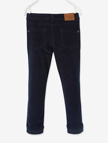 Pantalon slim velours garçon bordeaux+CAMEL+encre 19 - vertbaudet enfant 