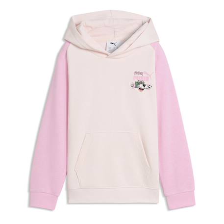 Sweat garçon super hoodie Noir+Rose 4 - vertbaudet enfant 