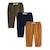 Lot de 3 pantalons bébé en molleton Bleu 2 - vertbaudet enfant 