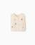Gilet sans manches en maille avec broderie florale Blanc 1 - vertbaudet enfant 