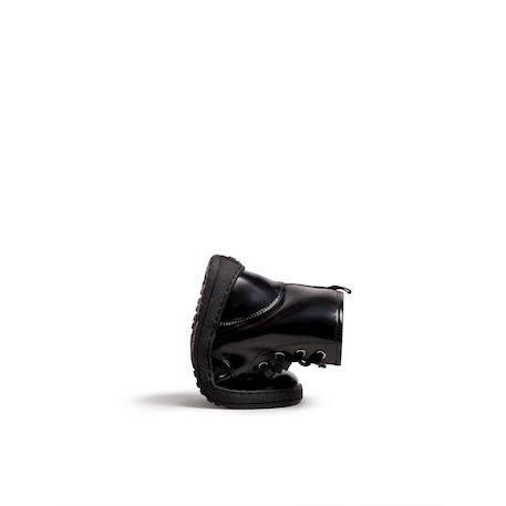 Bottines filles synthétique fermeture éclair barefoot Black+Grey 3 - vertbaudet enfant 