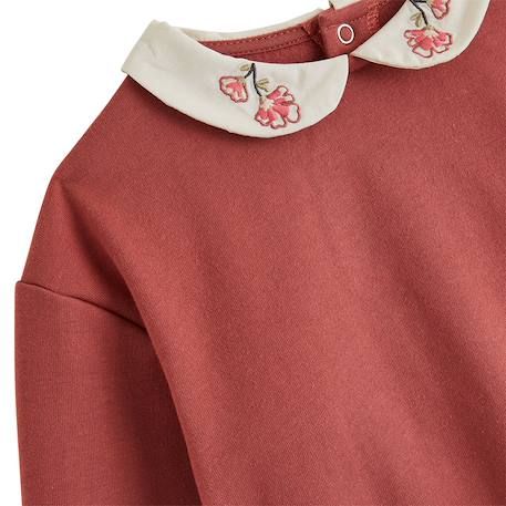 Sweat-shirt bébé en molleton léa Rose 4 - vertbaudet enfant 