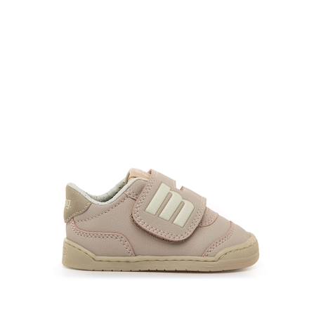 Sneakers filles synthétique fermeture adhésive barefoot Beige uni 1 - vertbaudet enfant 