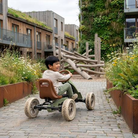Kart à pédales enfant dès 2 ans - Exterieur Noir+Vert 11 - vertbaudet enfant 