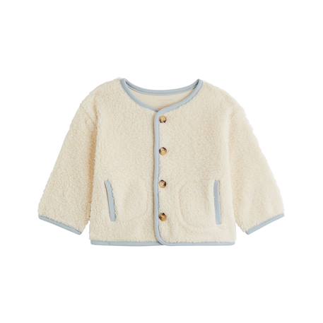 Veste bébé en sherpa voix lactée Ecru 2 - vertbaudet enfant 