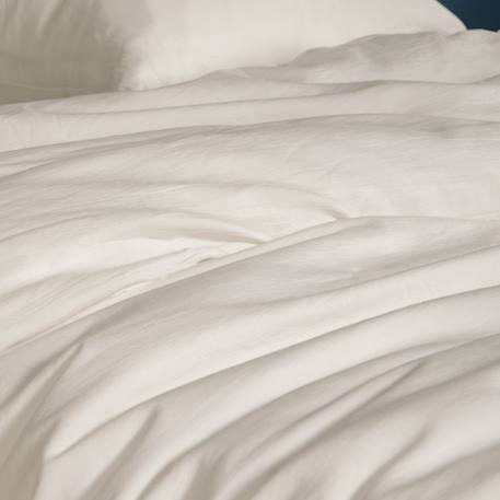 Housse de couette 1 personne pur coton bio Blanc+Bleu nuit+Ecru+Eucalyptus+Gris tourterelle+Rose nude+Terracotta 15 - vertbaudet enfant 