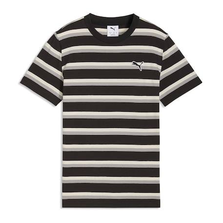 T-shirt garçon ess elevated striped Noir+Vert 1 - vertbaudet enfant 