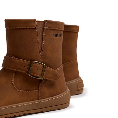Bottines filles synthétique fermeture éclair barefoot Black+Brown+Moka 12 - vertbaudet enfant 