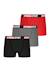 Lot de 3 boxers garçon daily sport coton Noir-bleu+Noir-rouge-gris 4 - vertbaudet enfant 