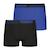 Lot de 2 boxers garçon ecopack Bleu électrique-noir 1 - vertbaudet enfant 
