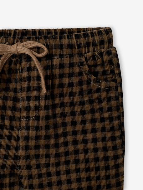 Pantalon bébé garçon velours anthracite 3 - vertbaudet enfant 