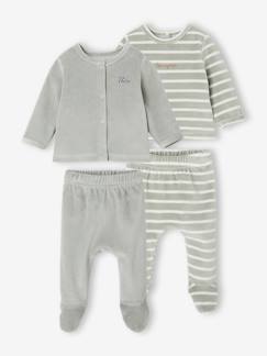 -Lot de 2 pyjamas naissance manches longues