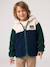 Gilet zippé à capuche garçon bleu moyen+vert sapin 8 - vertbaudet enfant 