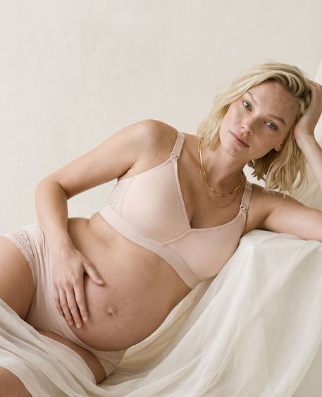 Soutien-gorge de grossesse et d'allaitement serena Blush+Noir+Prune+Terracota 1 - vertbaudet enfant 