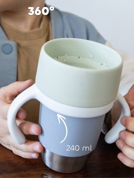 Tasse d'apprentissage Click et drink bleu 4 - vertbaudet enfant 