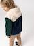 Gilet zippé à capuche garçon bleu moyen+vert sapin 15 - vertbaudet enfant 