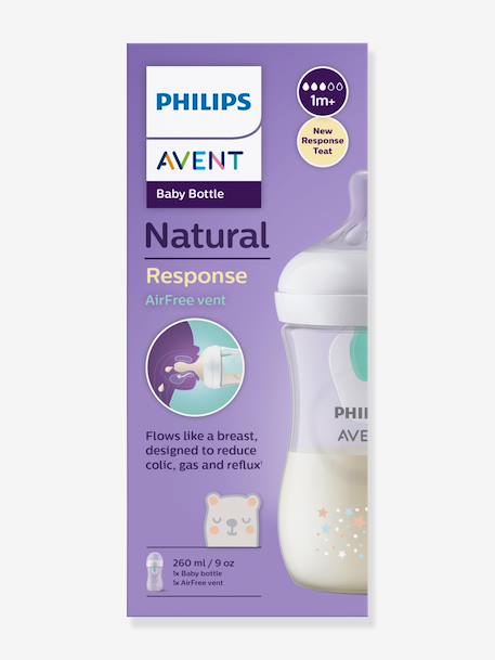 Biberon 260 ml Philips AVENT Natural Response AirFree bleu+transparent 7 - vertbaudet enfant 