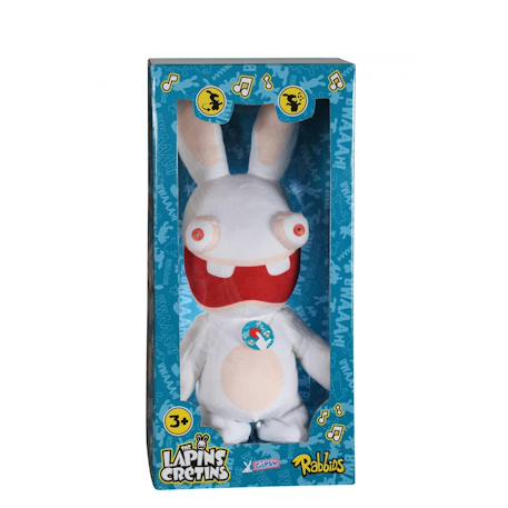 Peluche - lapins crétins - peluche animée - 30 cm Blanc 2 - vertbaudet enfant 