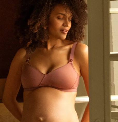 Soutien-gorge de grossesse et d'allaitement serena Blush+Noir+Prune+Terracota 21 - vertbaudet enfant 