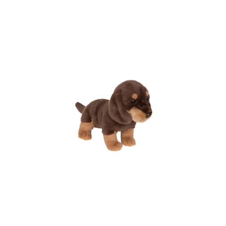 Peluche - chiot teckel debout – 24 cm Marron 6 - vertbaudet enfant 
