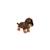 Peluche - chiot teckel debout – 24 cm Marron 6 - vertbaudet enfant 