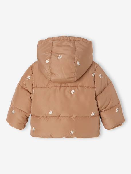 Doudoune bébé fille à capuche bleu nuit+noisette 5 - vertbaudet enfant 