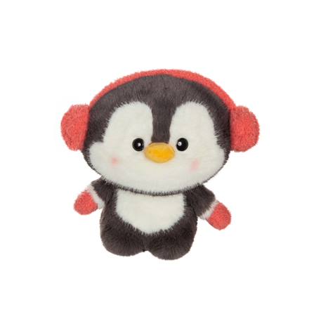 Peluche - pingouin snowy – 23 cm Rose 1 - vertbaudet enfant 
