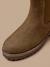 Boots chelsea cuir nubuck garçon Taupe 6 - vertbaudet enfant 