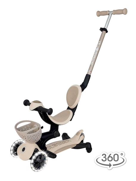 Trotinette Go Up Baby Lights 360 beige+rose+vert 2 - vertbaudet enfant 