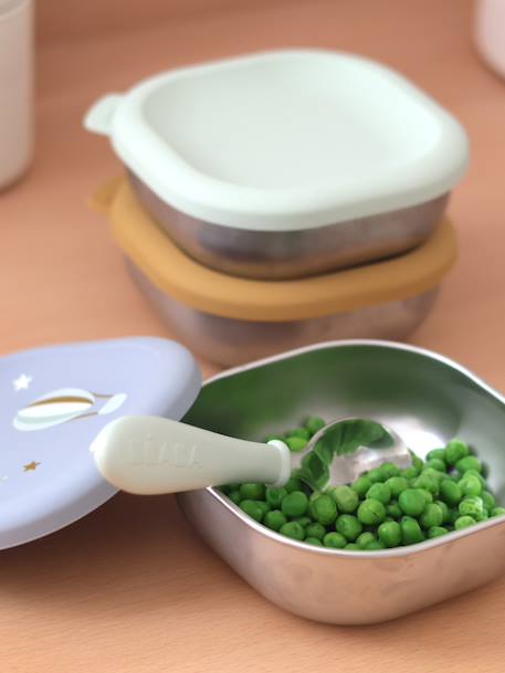 Lot 3 boîtes repas inox multi-usage bleu+rose 2 - vertbaudet enfant 