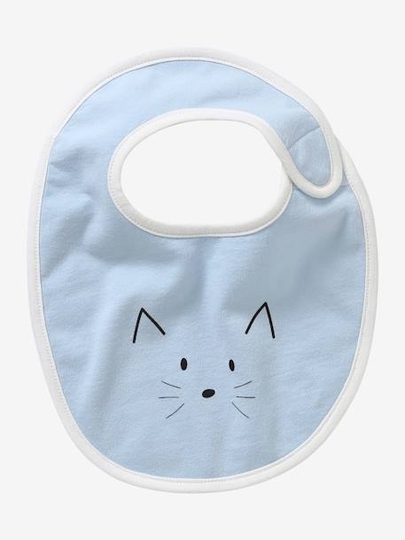 Lot 5 bavoirs naissance animaux motif animaux 6 - vertbaudet enfant 