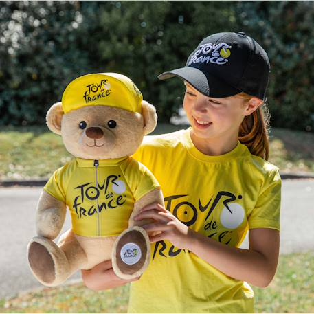 Peluche officielle ours tour de france – maillot et casquette vainqueur étape jaune – 40 cm Beige 2 - vertbaudet enfant 