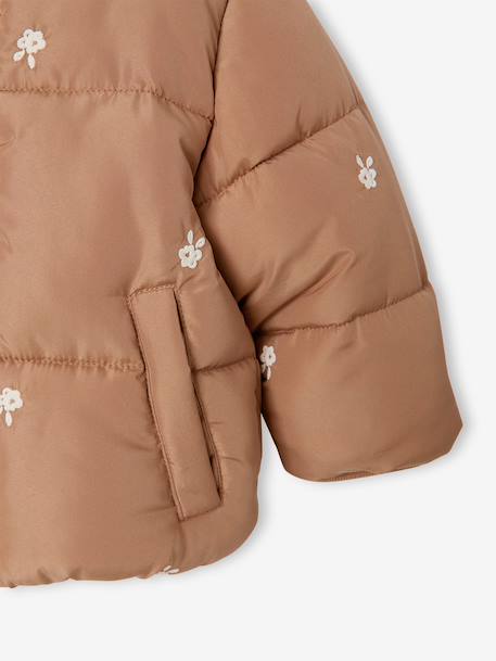 Doudoune bébé fille à capuche bleu nuit+noisette 7 - vertbaudet enfant 