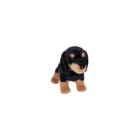 Peluche - chiot teckel debout – 24 cm Noir 6 - vertbaudet enfant 