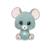 Peluche - kawami – souris - 22 cm Vert 1 - vertbaudet enfant 