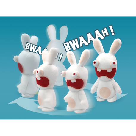 Peluche - lapins crétins - peluche animée - 30 cm Blanc 3 - vertbaudet enfant 