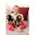 Peluche - chiot teckel debout – 24 cm Marron 5 - vertbaudet enfant 