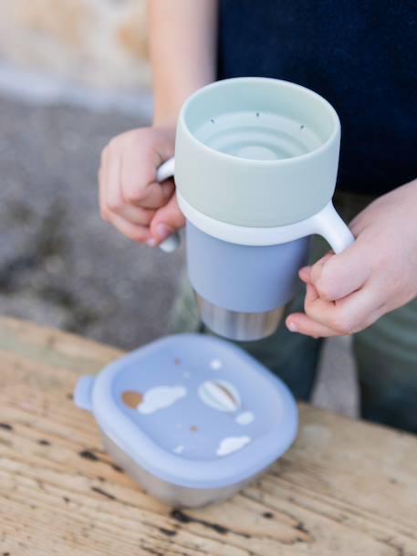 Tasse d'apprentissage Click et drink bleu 1 - vertbaudet enfant 